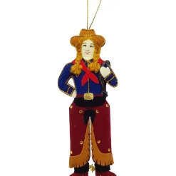St. Nicolas Cowgirl Ornament- St. Nicolas Ornaments