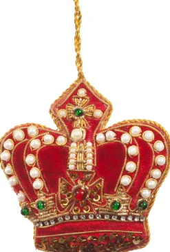 St. Nicolas Pearl Crown Red- St. Nicolas Ornaments