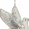St. Nicolas Silver Jewel Dove Ornament- St. Nicolas Ornaments