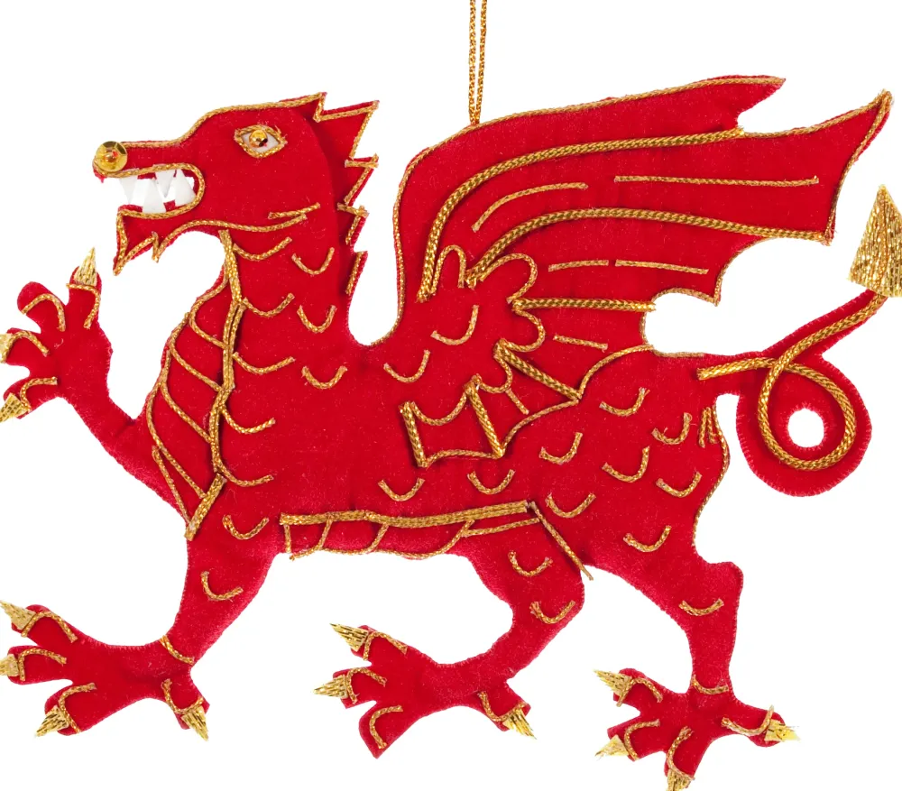 St. Nicolas Welsh Dragon Ornament- Souvenirs|St. Nicolas Ornaments