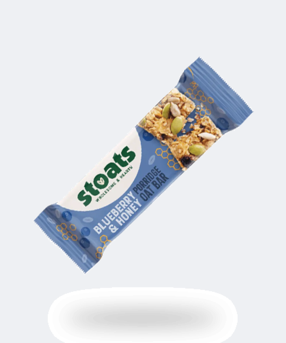 Stoats Blueberry & Honey Porridge Oat Bars- Cereal & Oatmeal
