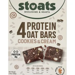Stoats Cookies & Cream Protein Oat Bars- Cereal & Oatmeal