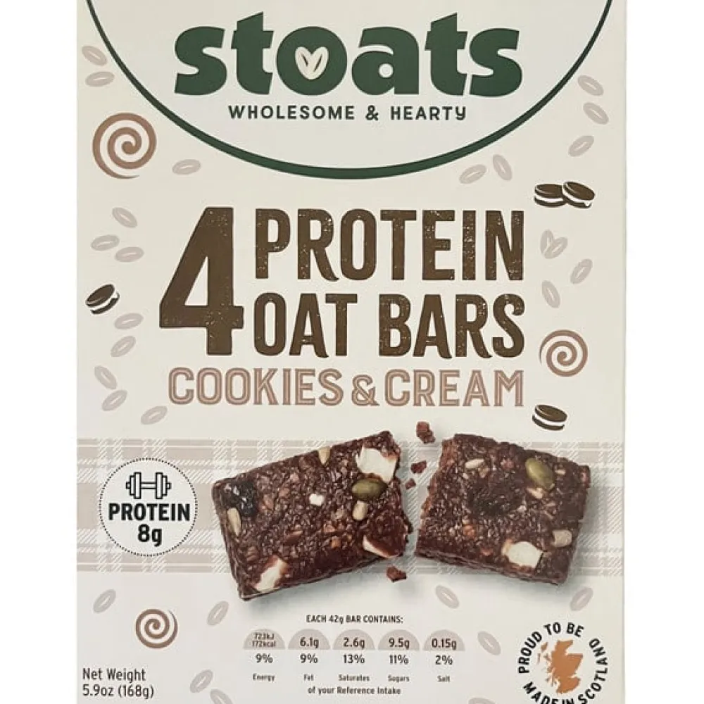 Stoats Cookies & Cream Protein Oat Bars- Cereal & Oatmeal