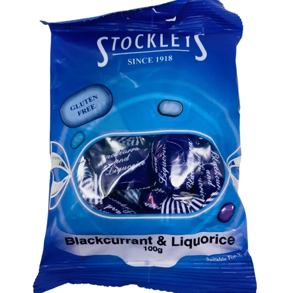 Stockley's Blackcurrant & Liquorice Bag 100g- Sweets