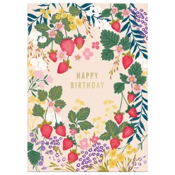 Strawberries Birthday Card- Greeting Cards
