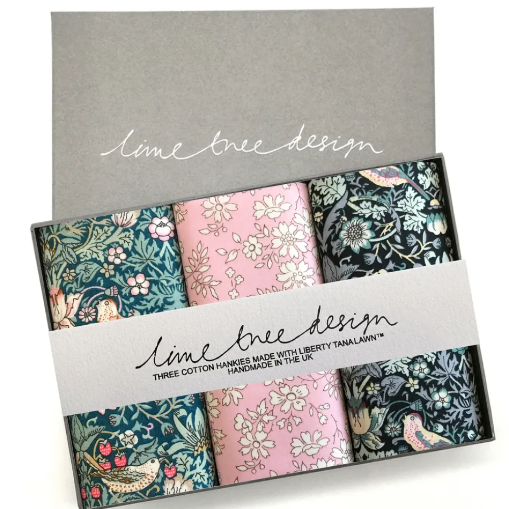 Strawberry Fields Hankies Set- Handkerchiefs