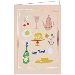 Sunday Brunch Foil Notecard Box- Boxed Cards