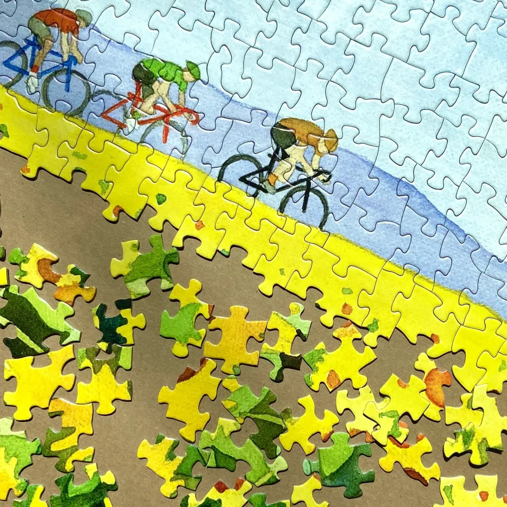 Sunflower and Bikes 500-Piece Puzzle- Games & Puzzles
