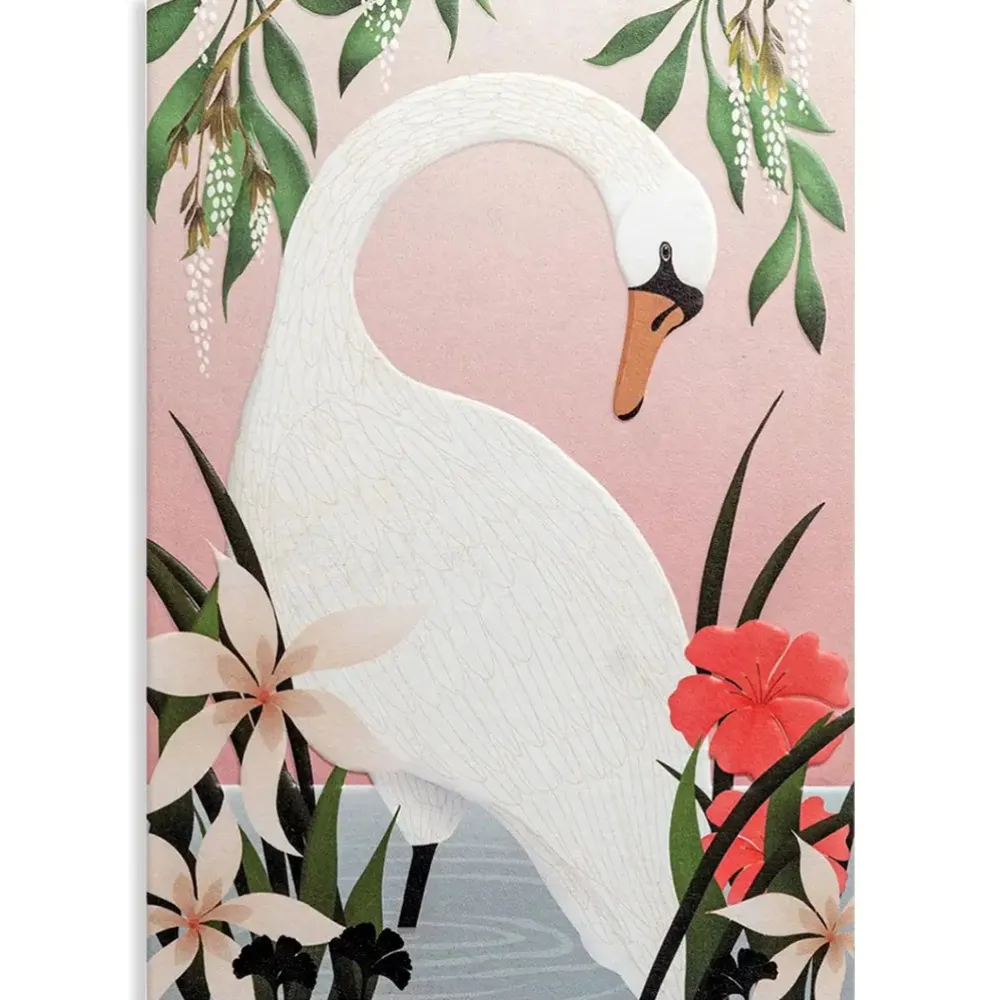 Swan Greeting Card- Greeting Cards
