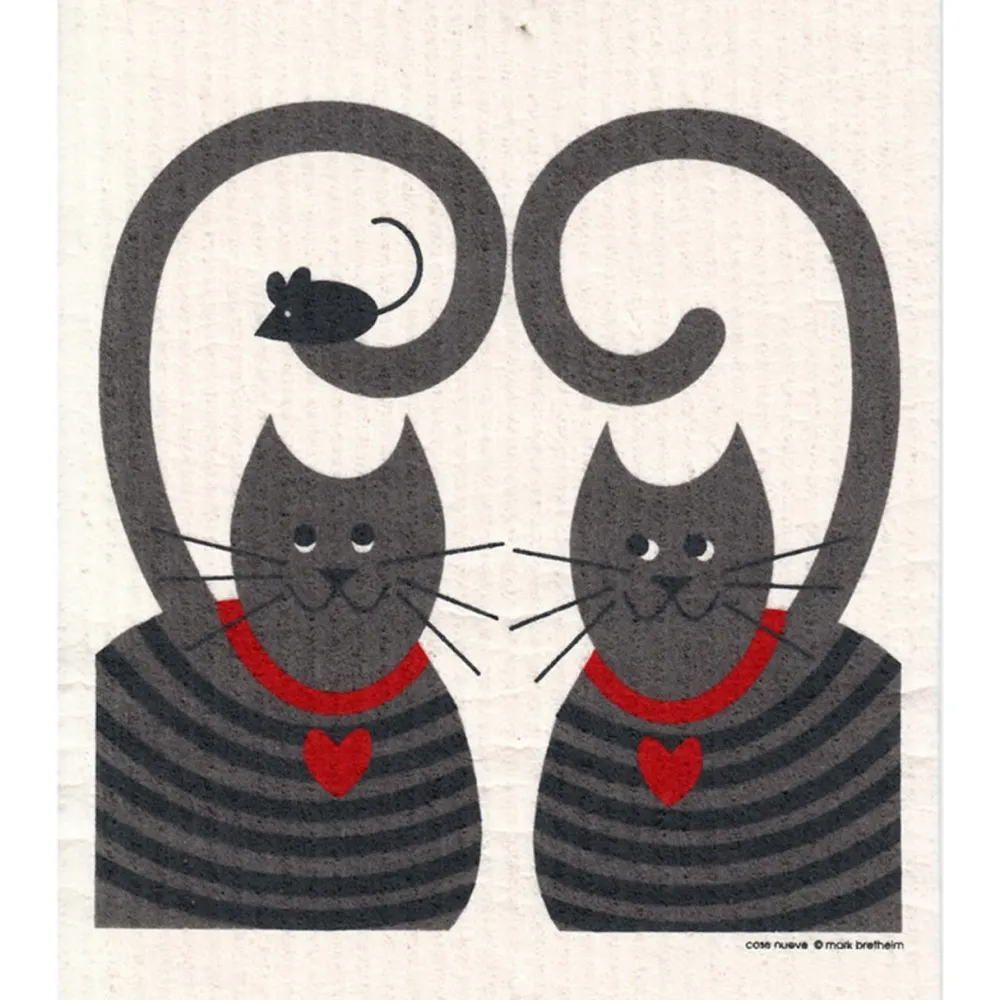 Swedish Dishcloth (Cats)- Kitchen Tools