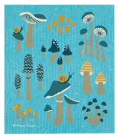 Swedish Dishcloth (Mushrooms - Blue)- Kitchen Tools