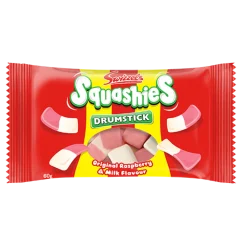 Swizzels Raspberry & Milk Squashies 60g- Sweets