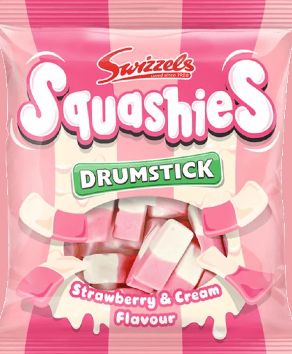 Swizzels Strawberry & Cream Squashies- Sweets