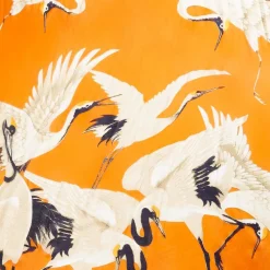 Tangerine Heron Long Kimono- Robes, Nightgowns & Dresses