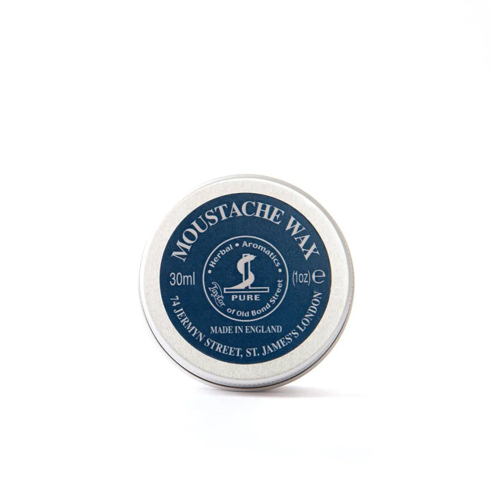 Taylor of Old Bond Street Moustache Wax Tin- Beard & Mustache Care