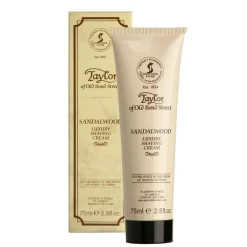 Taylor of Old Bond Street Sandalwood Luxury Shaving Cream Tube 75ml- Shaving Soaps & Cream