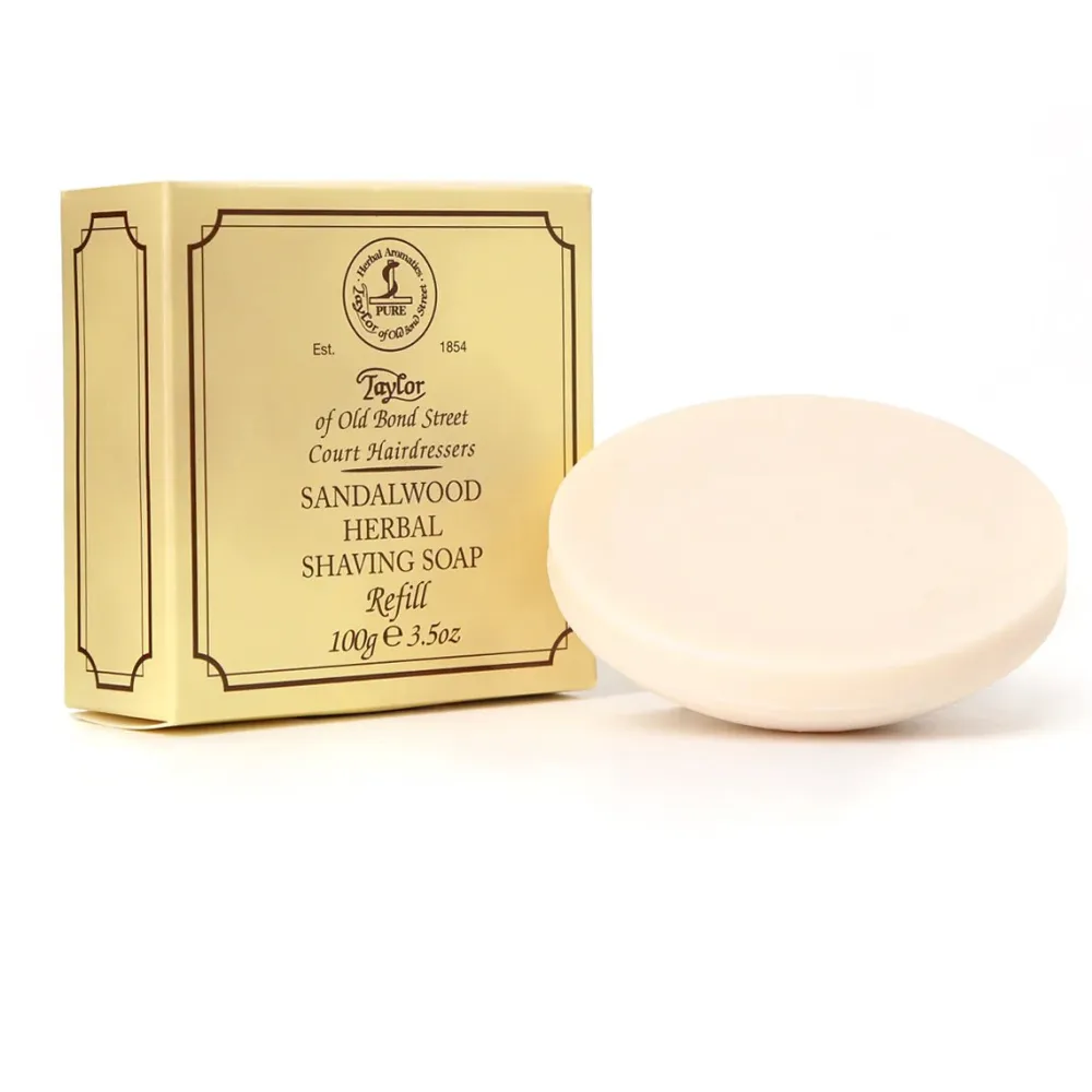 Taylor of Old Bond Street Sandalwood Shaving Soap Refill 100g- Shaving Soaps & Cream