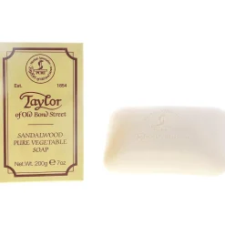 Taylor of Old Bond Street Sandalwood Pure Vegetable Bar Soap 200g- Bar Soaps