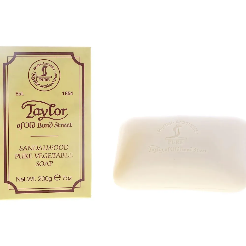 Taylor of Old Bond Street Sandalwood Pure Vegetable Bar Soap 200g- Bar Soaps