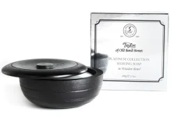 Taylor of Old Bond Street Taylor of Old Bond Platinum Collection Wooden Bowl and Shaving Soap- Shaving Soaps & Cream