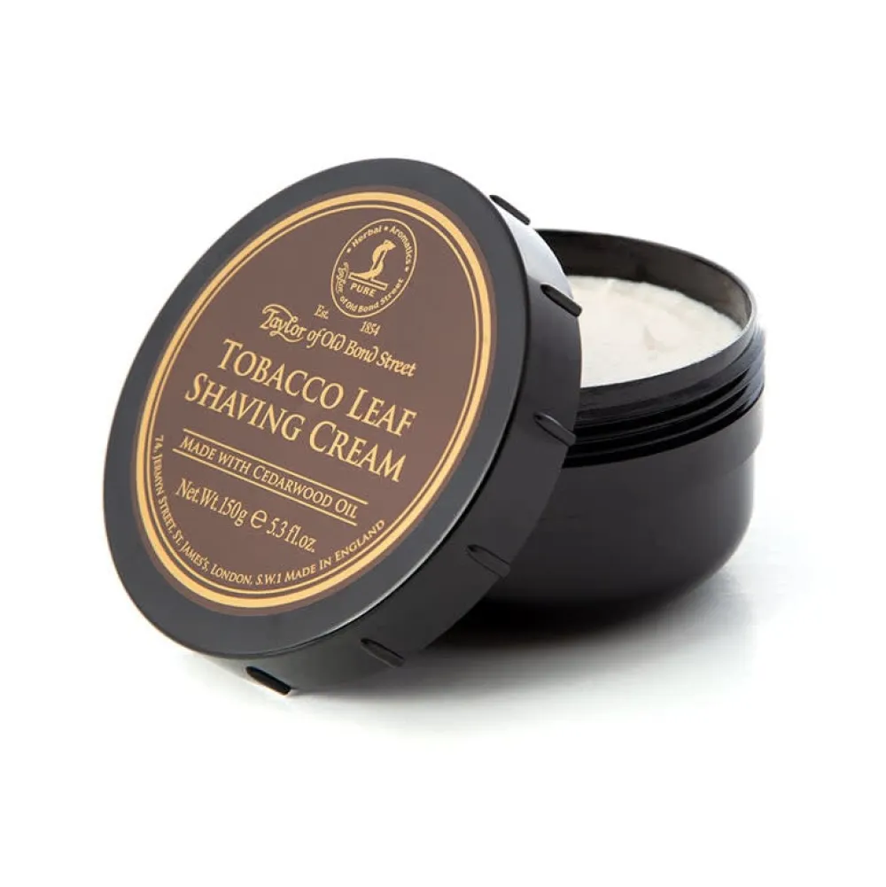 Taylor of Old Bond Street Tobacco Leaf Shaving Cream Bowl- Shaving Soaps & Cream