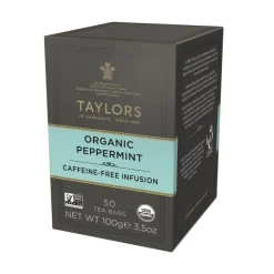 Taylors of Harrogate Taylors Organic Peppermint Herbal 50s- Taylors Of Harrogate