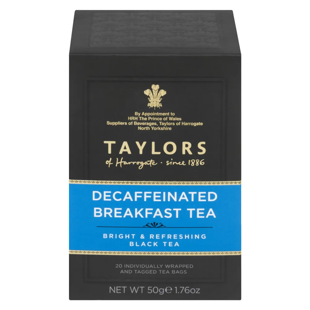 Taylors of Harrogate Taylors Decaf Breakfast Tea 20s- Taylors Of Harrogate