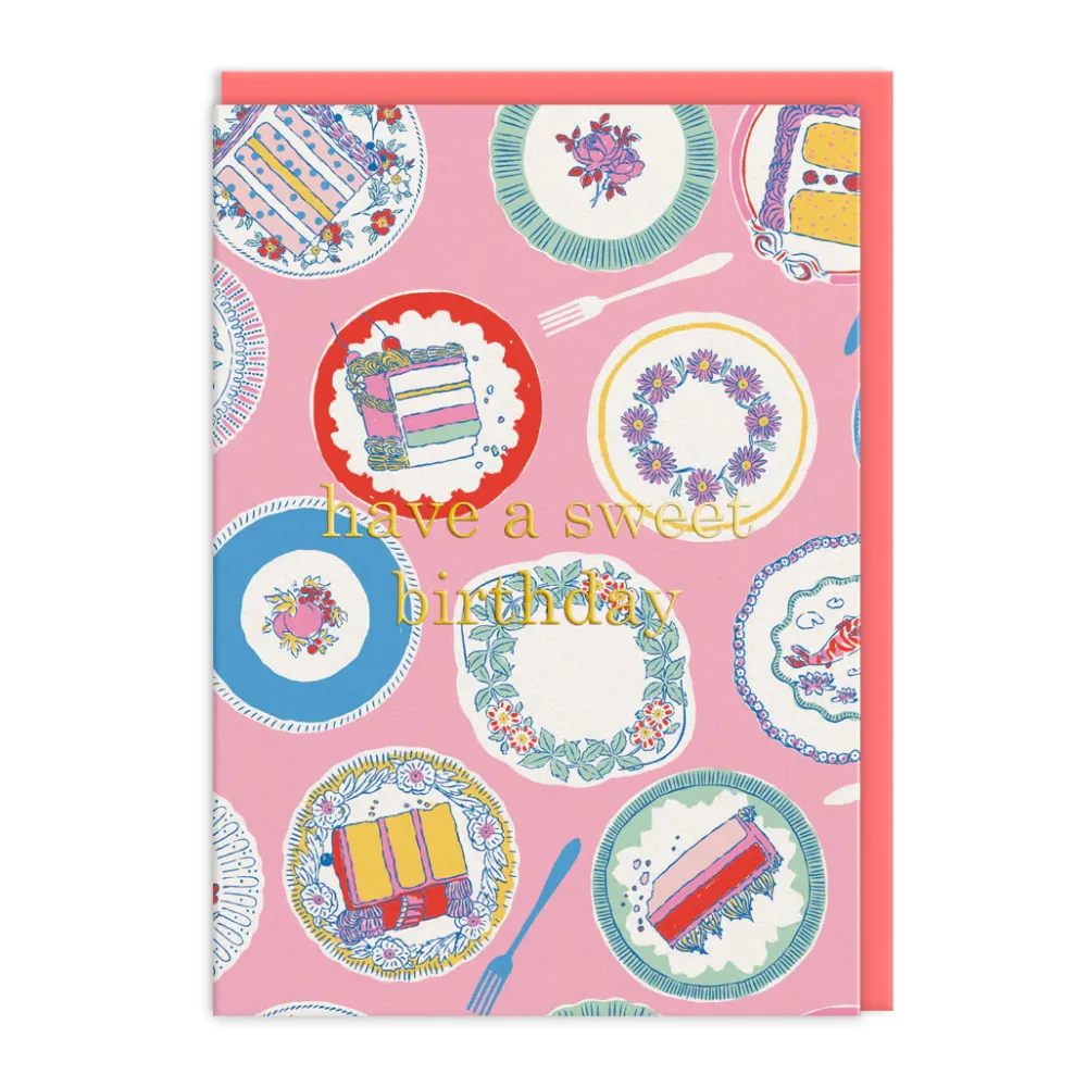 Tea Party Happy Birthday Card- Greeting Cards