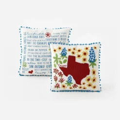 Texas in Bloom Pillow- Throws & Pillows