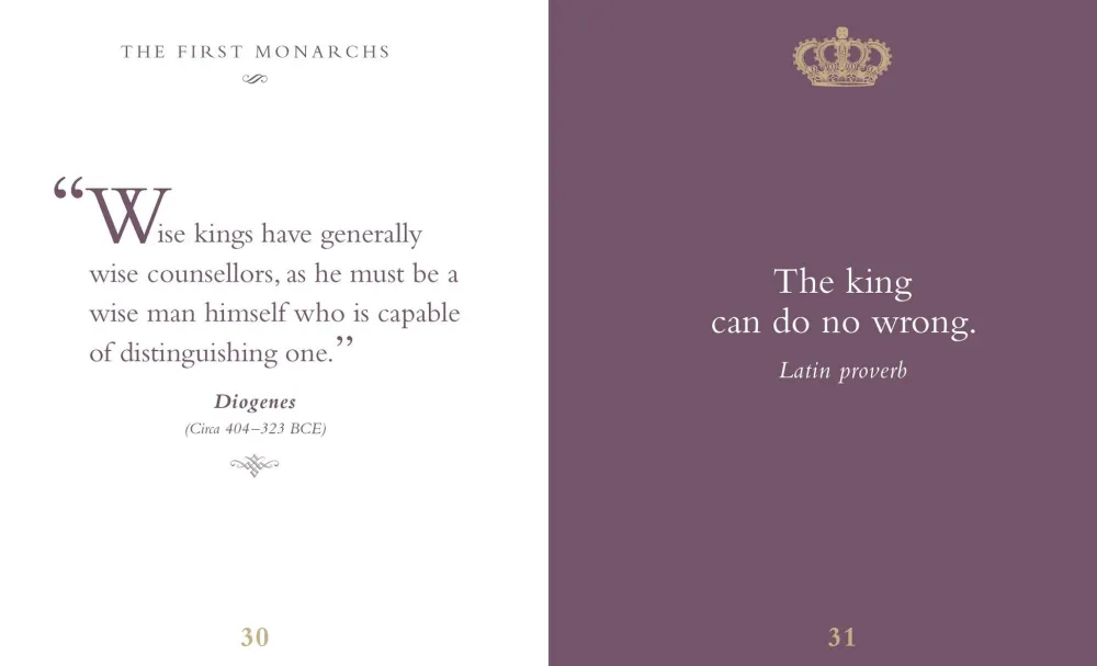 The Little Book of Kings & Queens: A Jewelled Collection of Royal Wit & Wisdom- Books
