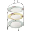 Three Tier Metal Plate Stand- Serving Plates