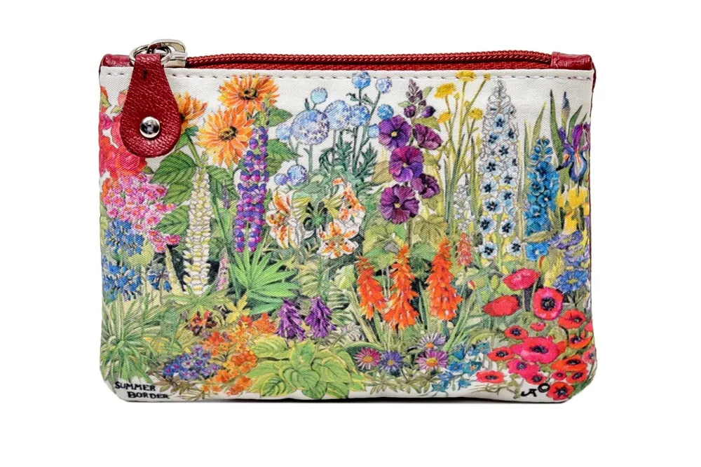 Tinnakeenly Leathers Summer Border Small Zip Purse- Bath Accessories