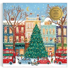 Tinsel City 500-Piece Puzzle- Games & Puzzles