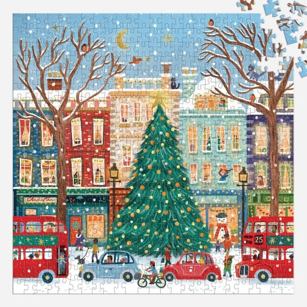 Tinsel City 500-Piece Puzzle- Games & Puzzles