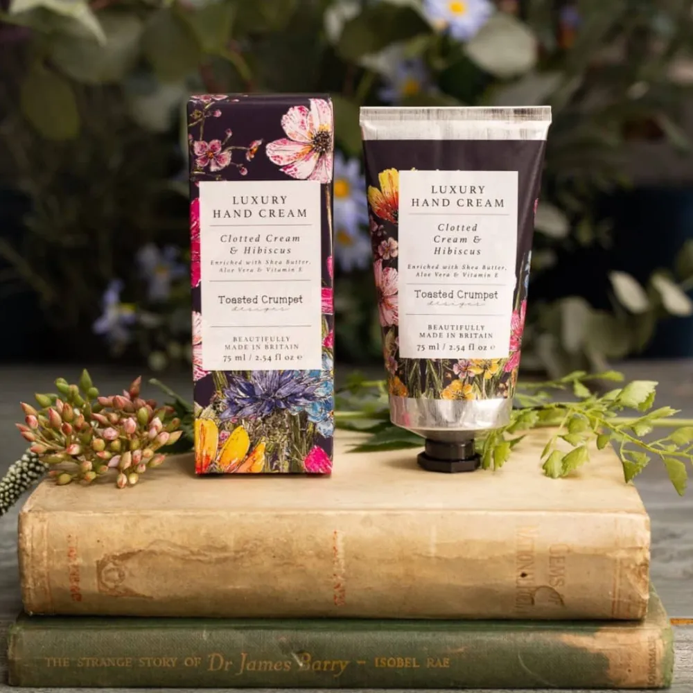 Toasted Crumpet Clotted Cream Hibiscus Hand Cream- Lotions & Creams