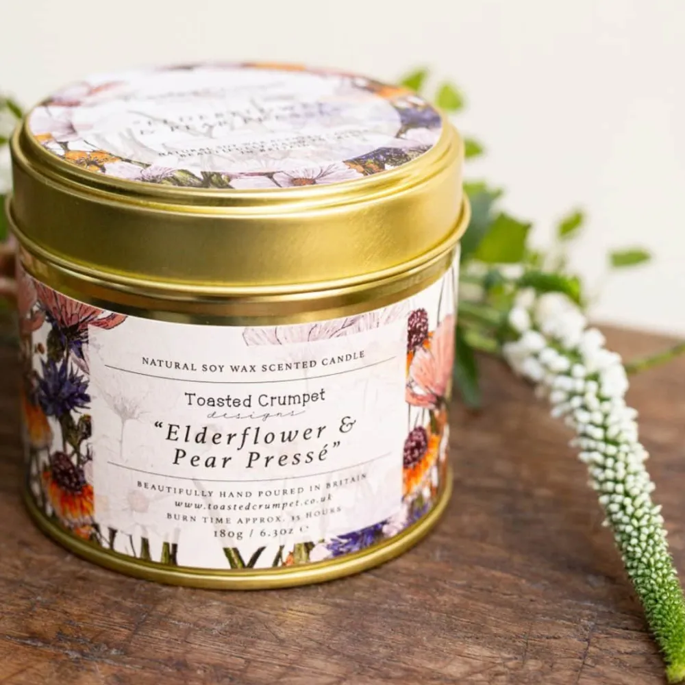 Toasted Crumpet Elderflower & Pear Candle- Home Fragrance