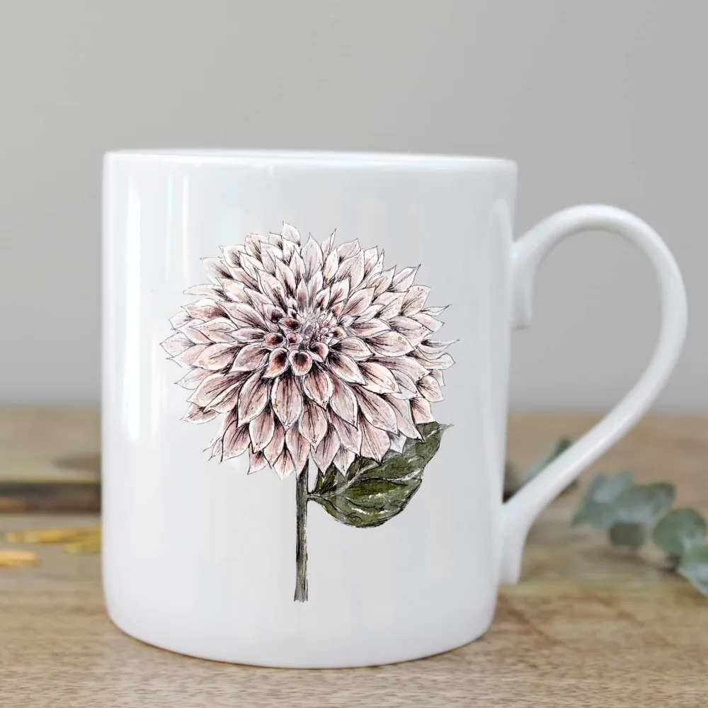 Toasted Crumpet Dahlia Mug- Assorted Mugs