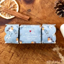 Toasted Crumpet With Love at Christmas Trio of Heart Soaps Cracker- Bar Soaps