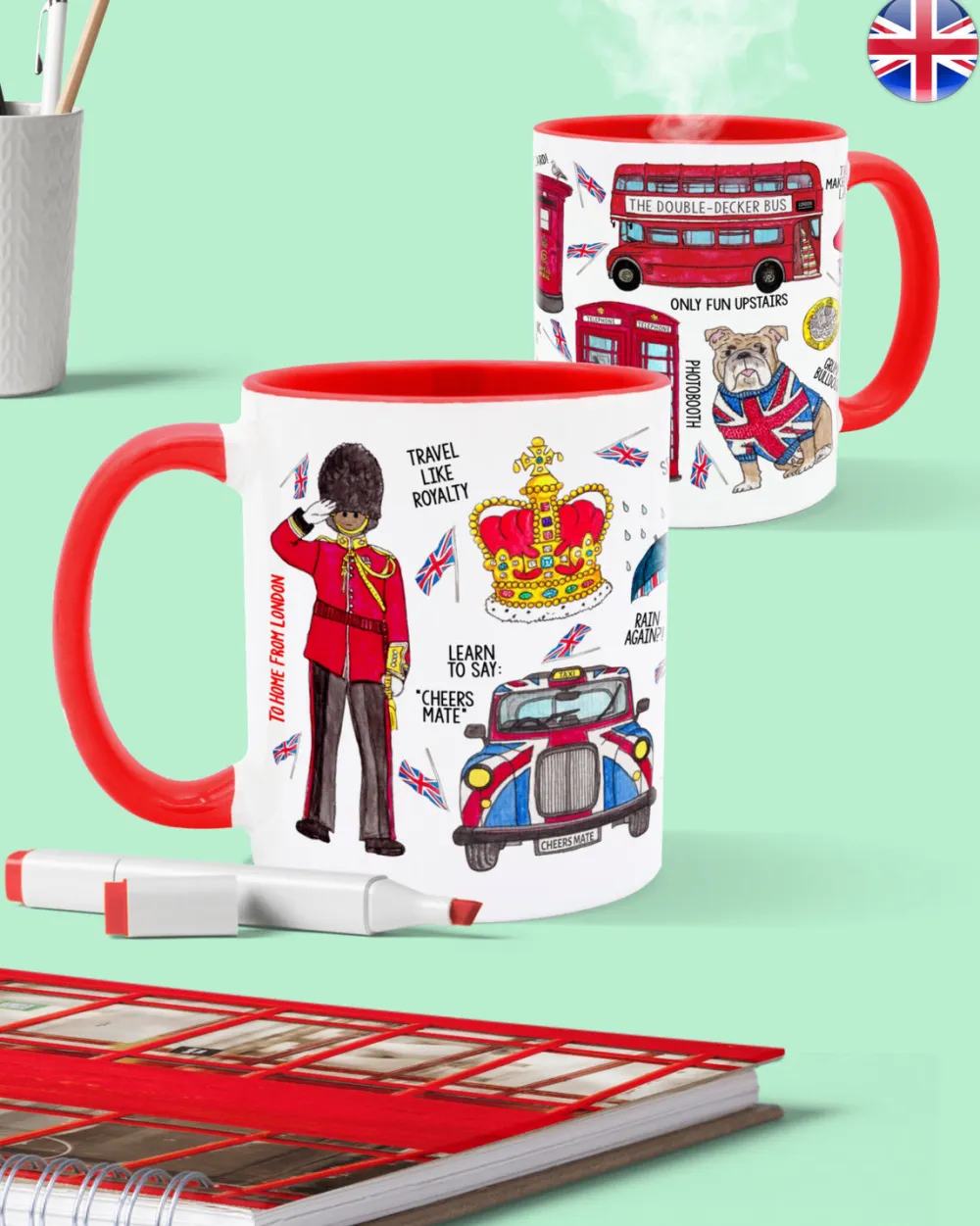 To Home From London London Icons Mug- Souvenirs|Assorted Mugs