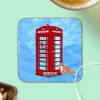 To Home From London Telephone Box Magnetic Coaster- Souvenirs