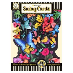 Tropical Butterflies Swing Card SSC222- Greeting Cards