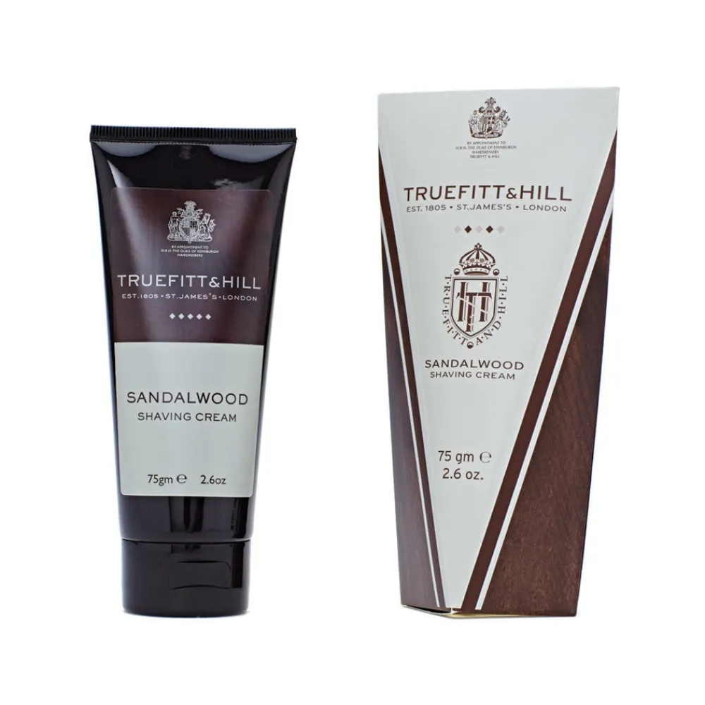 Truefitt & Hill Sandalwood Shaving Cream Travel Tube- Shaving Soaps & Cream