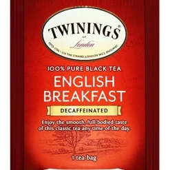 Twinings Decaf English Breakfast 25s- Twinings
