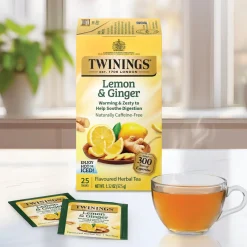 Twinings Lemon & Ginger Herbal 25s- Twinings