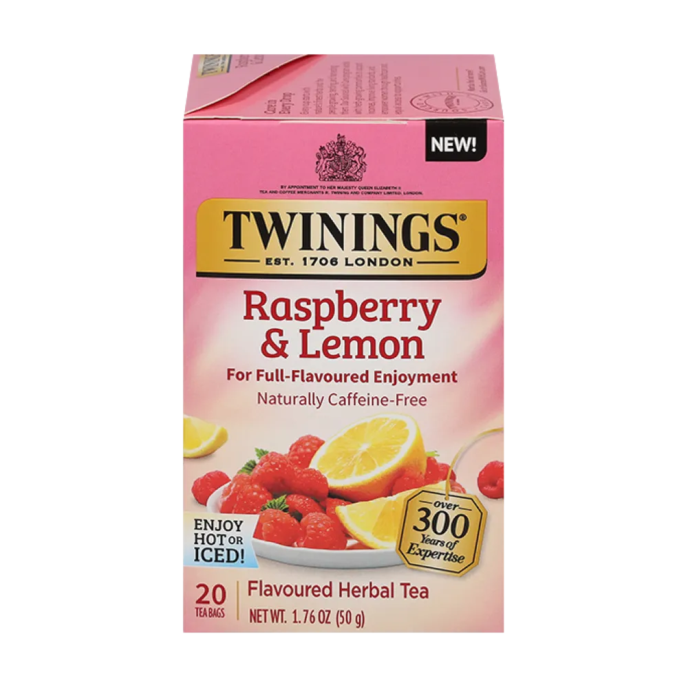 Twinings Raspberry & Lemon Herbal 20s- Twinings