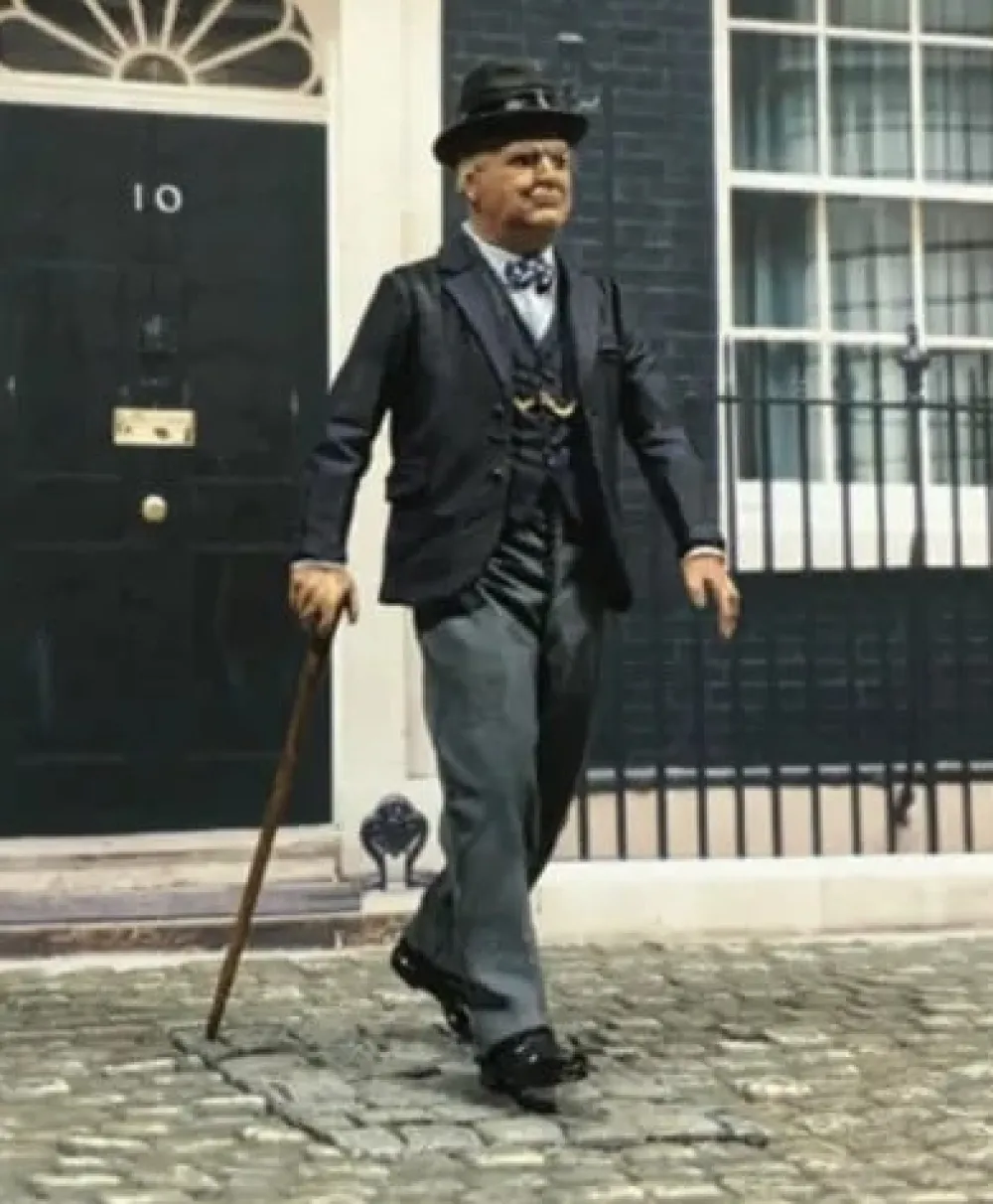 UK Prime Minister Winston Churchill, 1940-45 Figurine- Cultural Icons|W. Britain Miniatures