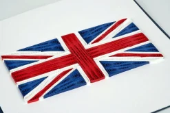 Union Jack Flag Quilled Greeting Card- Greeting Cards