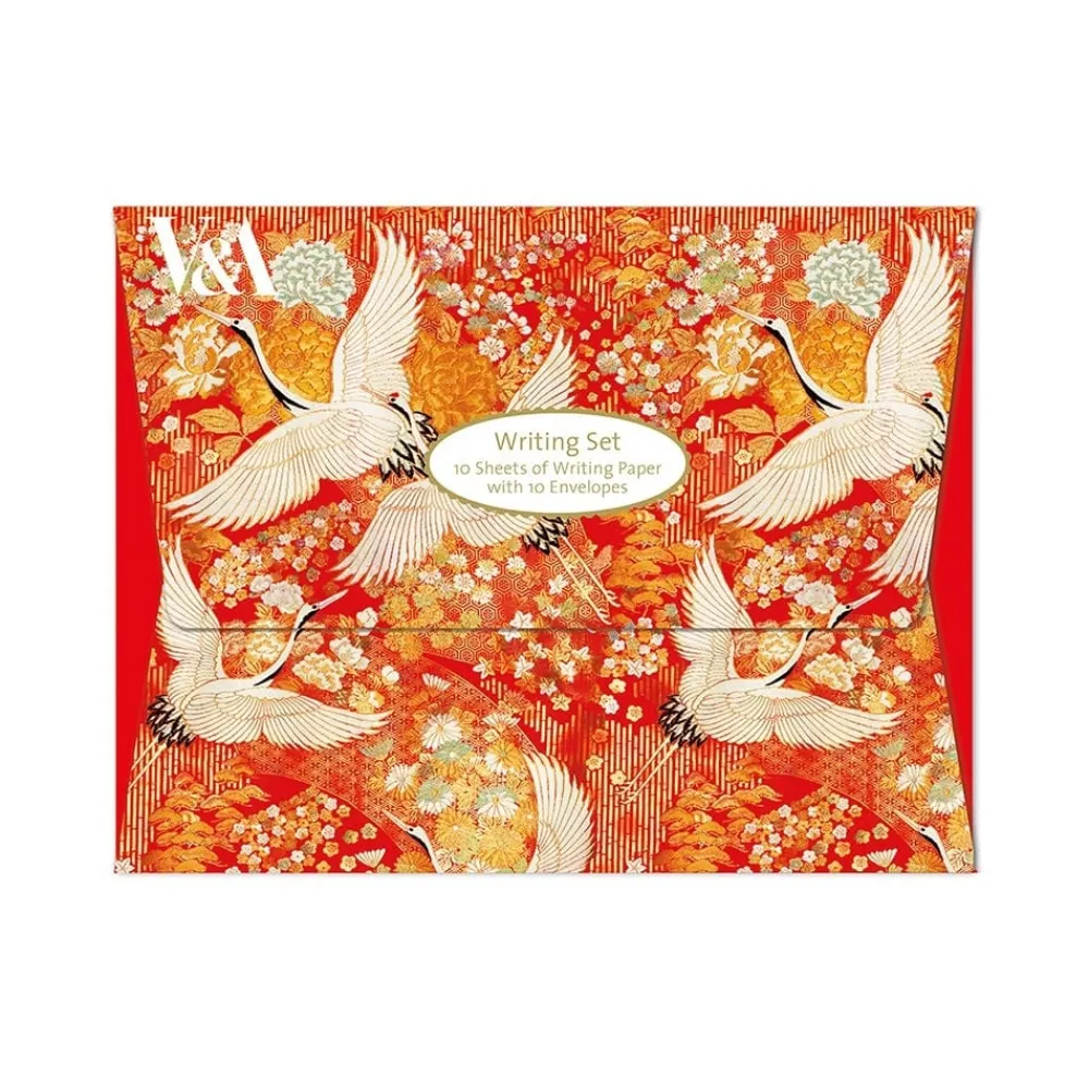 V&A Kimono Cranes Writing Set- Journals & Other Stationery