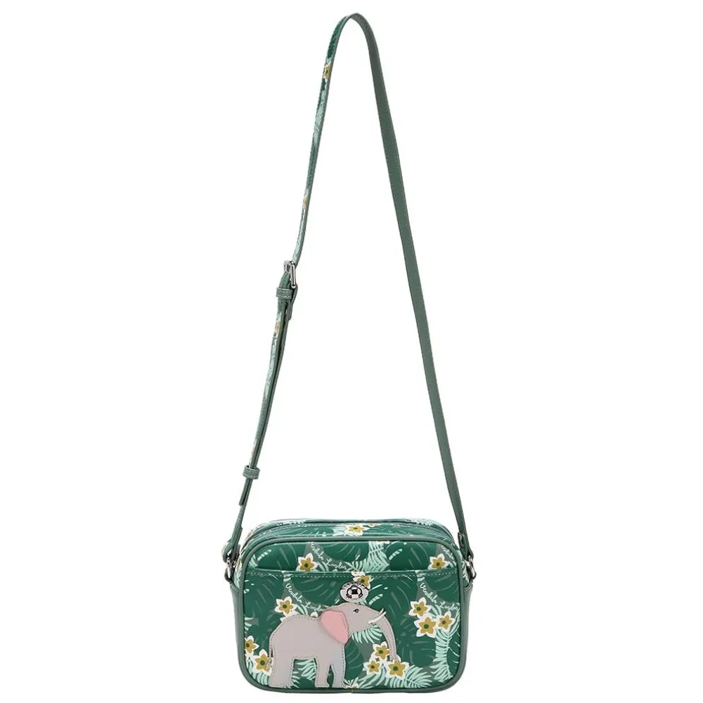 Vendula London Animal Park Elephant Motif Large Camera Bag- Vendula London