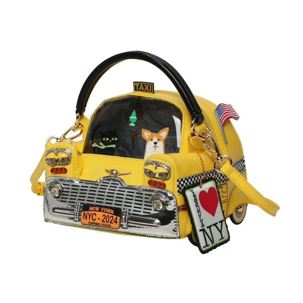 Vendula London New York City Cats & Corgis Taxi Grab Bag- Vendula London